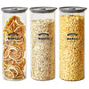 Glass Food Storage Jars with Lids – Set of 3